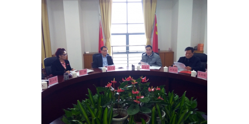 到福建师范大学洽谈合作